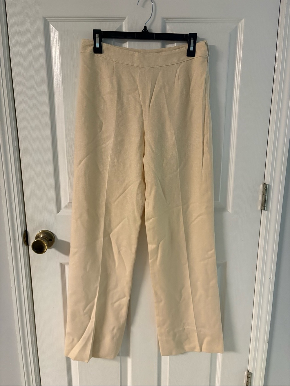 Valentino Cream Wide-Leg Trousers
